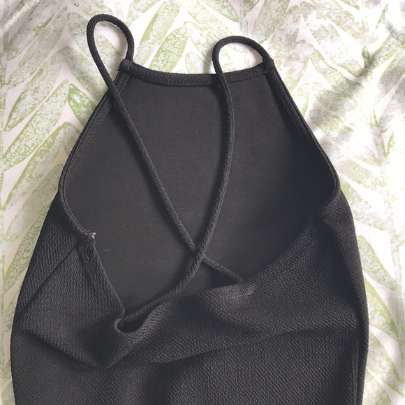 Halter Black Dress - Picture 2 of 3